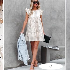 Vici polka dot babydoll dress